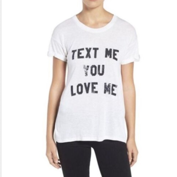 Rebecca Minkoff white Graphic Sequence Tee NWT - Picture 1 of 4